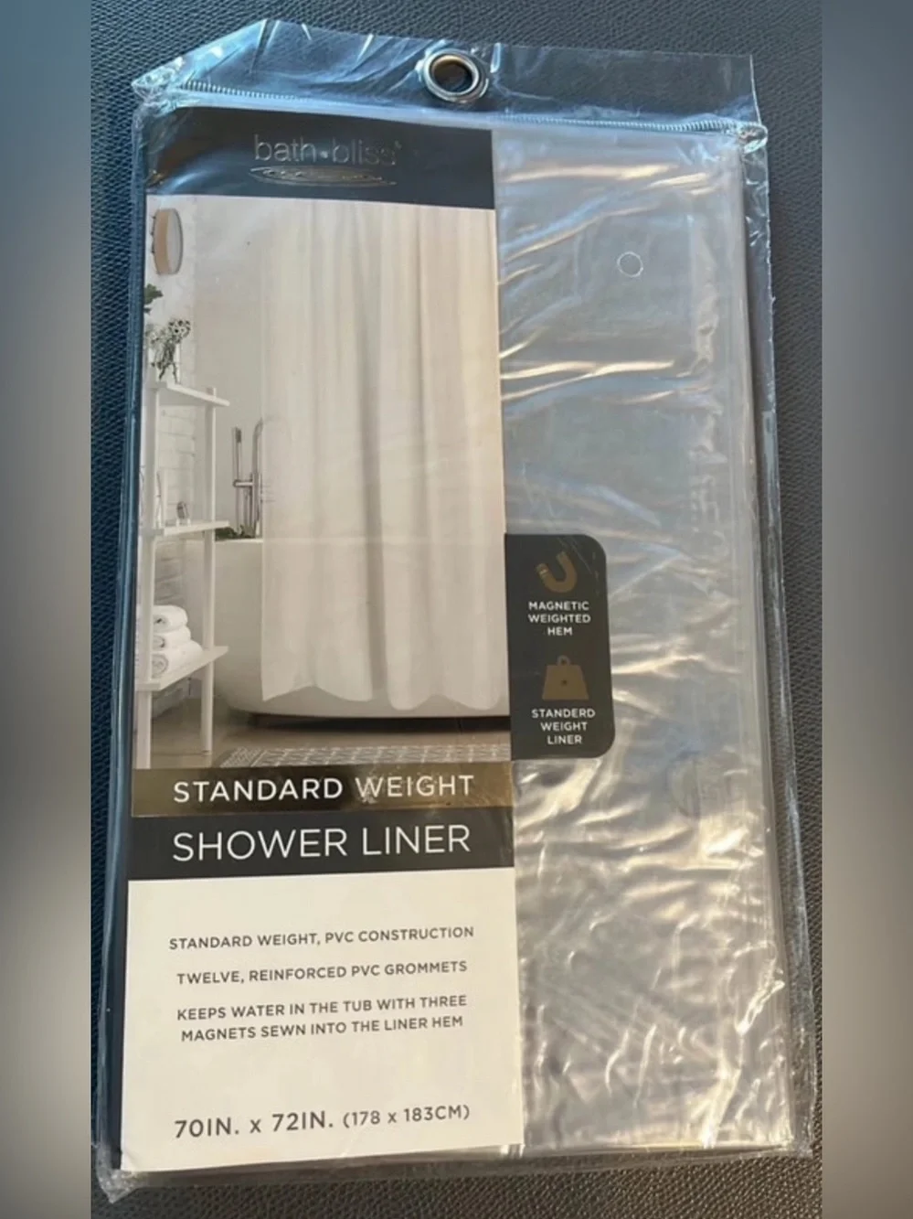 Standard Weight Clear Shower Liner